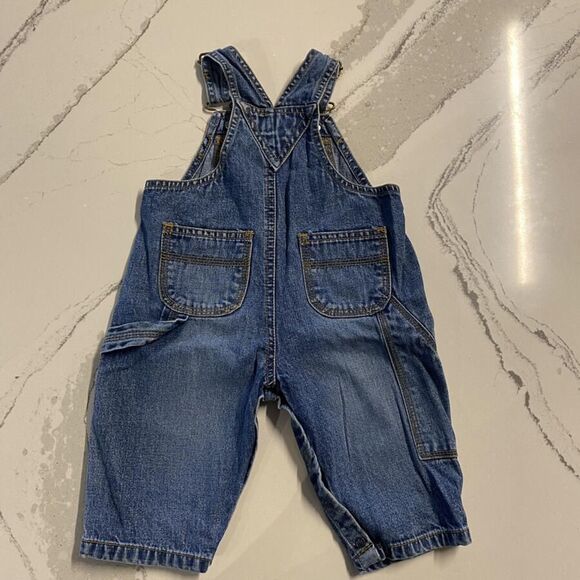 VINTAGE Baby Gap Special Denim Overalls With Stars RARE 3-6M - Picture 4 of 4
